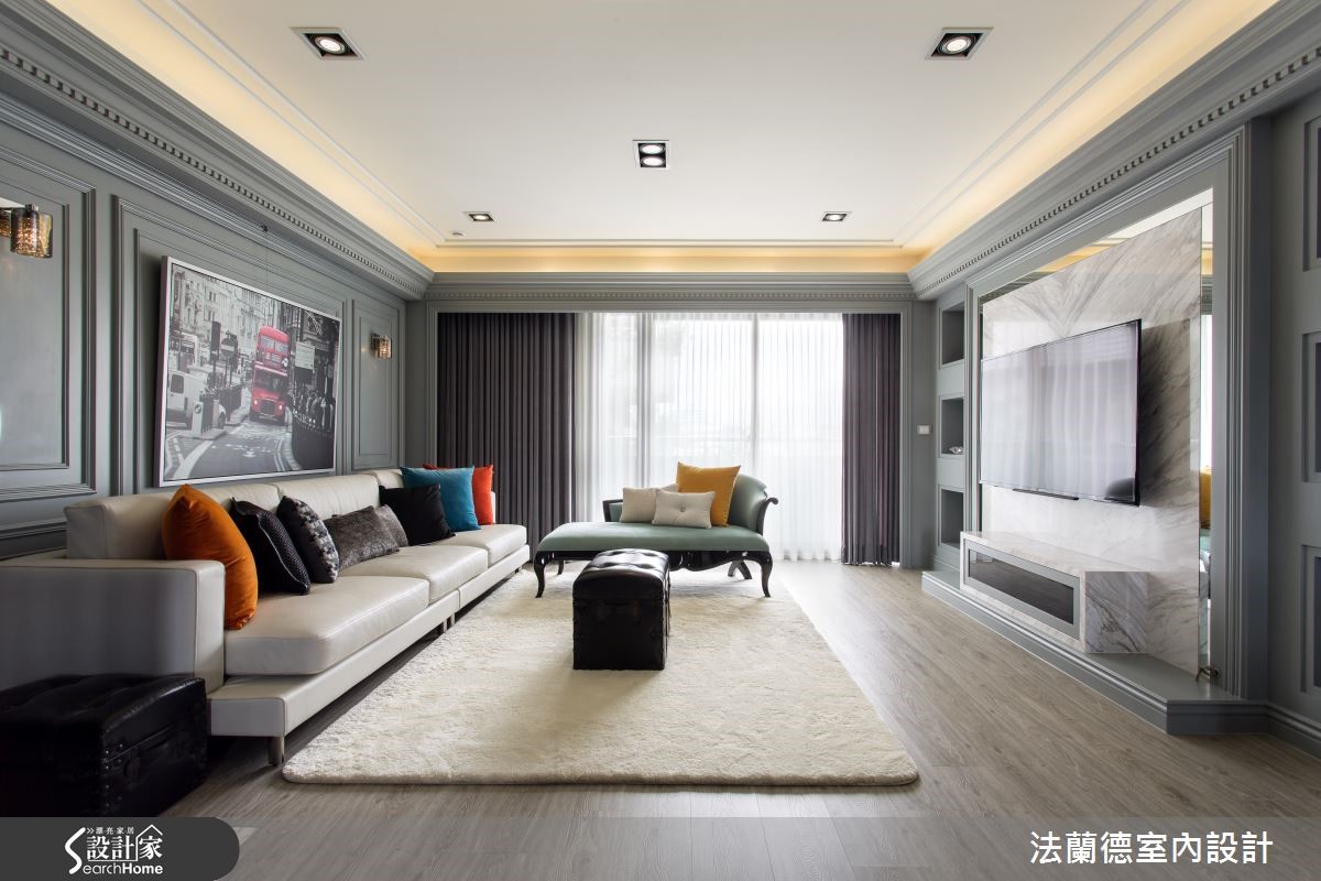 新古典融合现代风，激荡出轻奢新婚宅