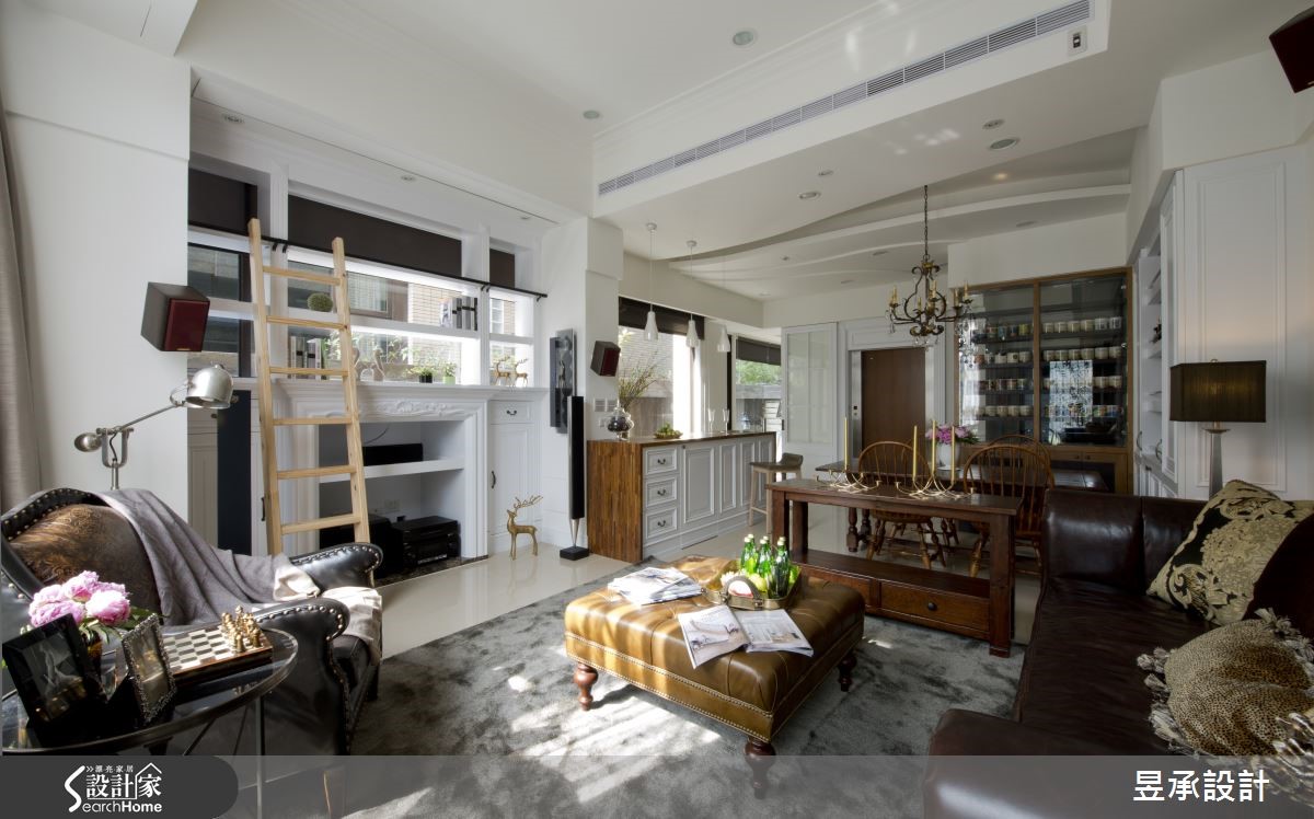 大窗、壁炉及旧木，重现美式莊園风范