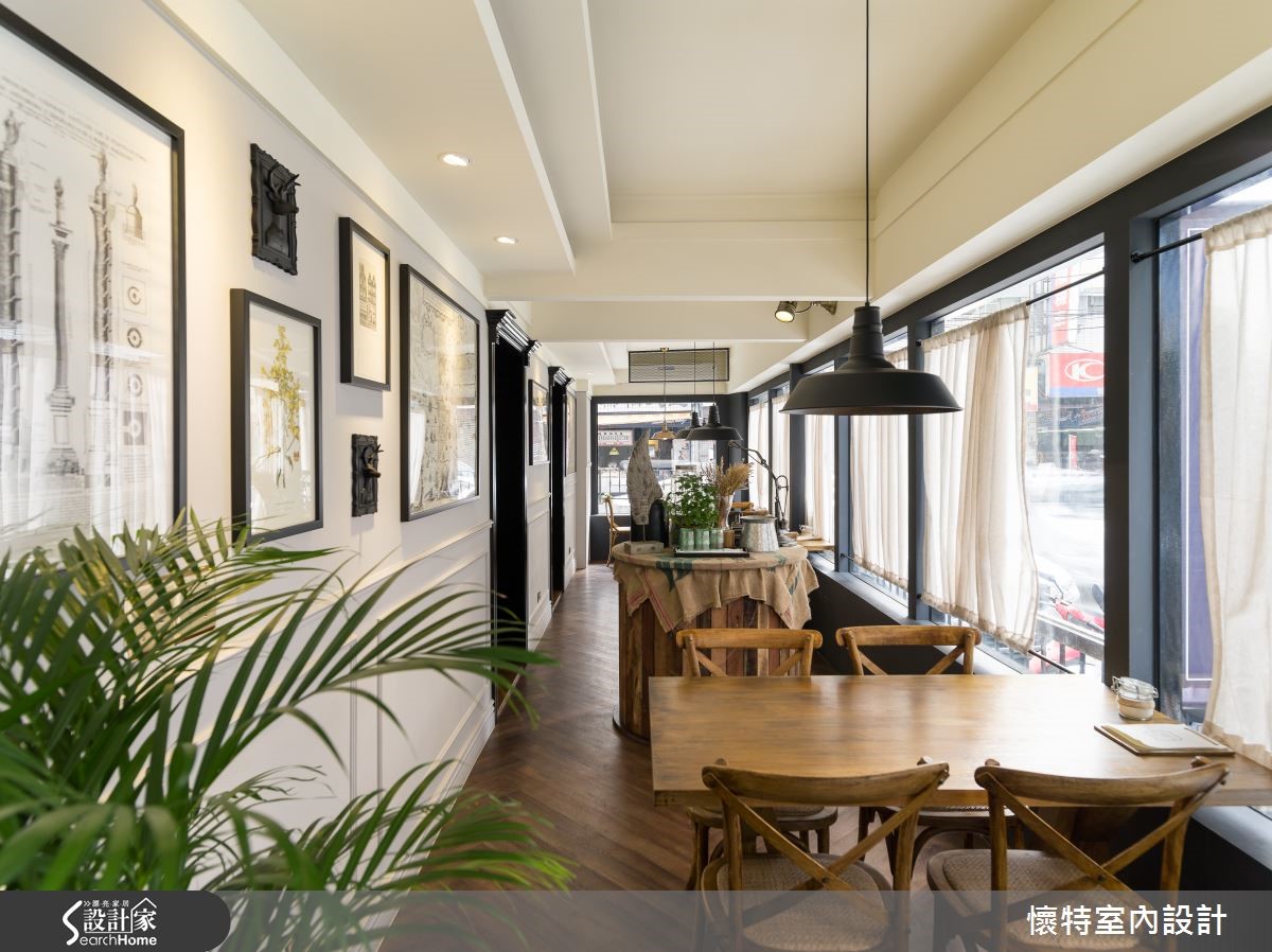 经典黑白搭复古家具，造纯正英式风咖啡馆