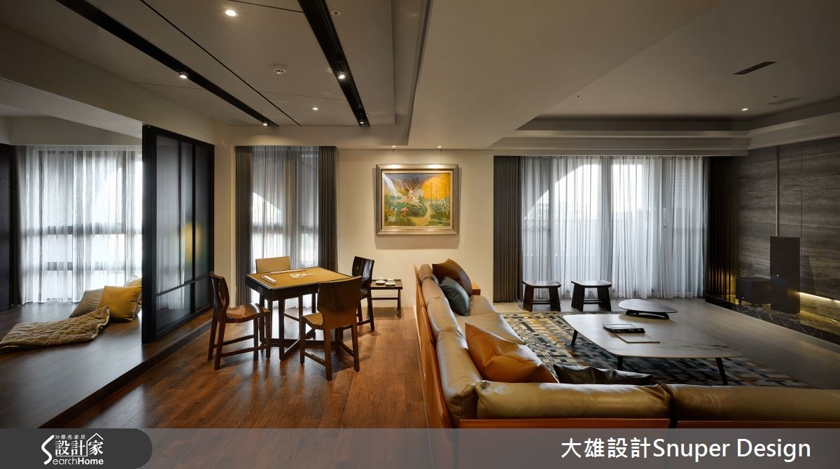 深色调与灯光，打造低奢私人招待所