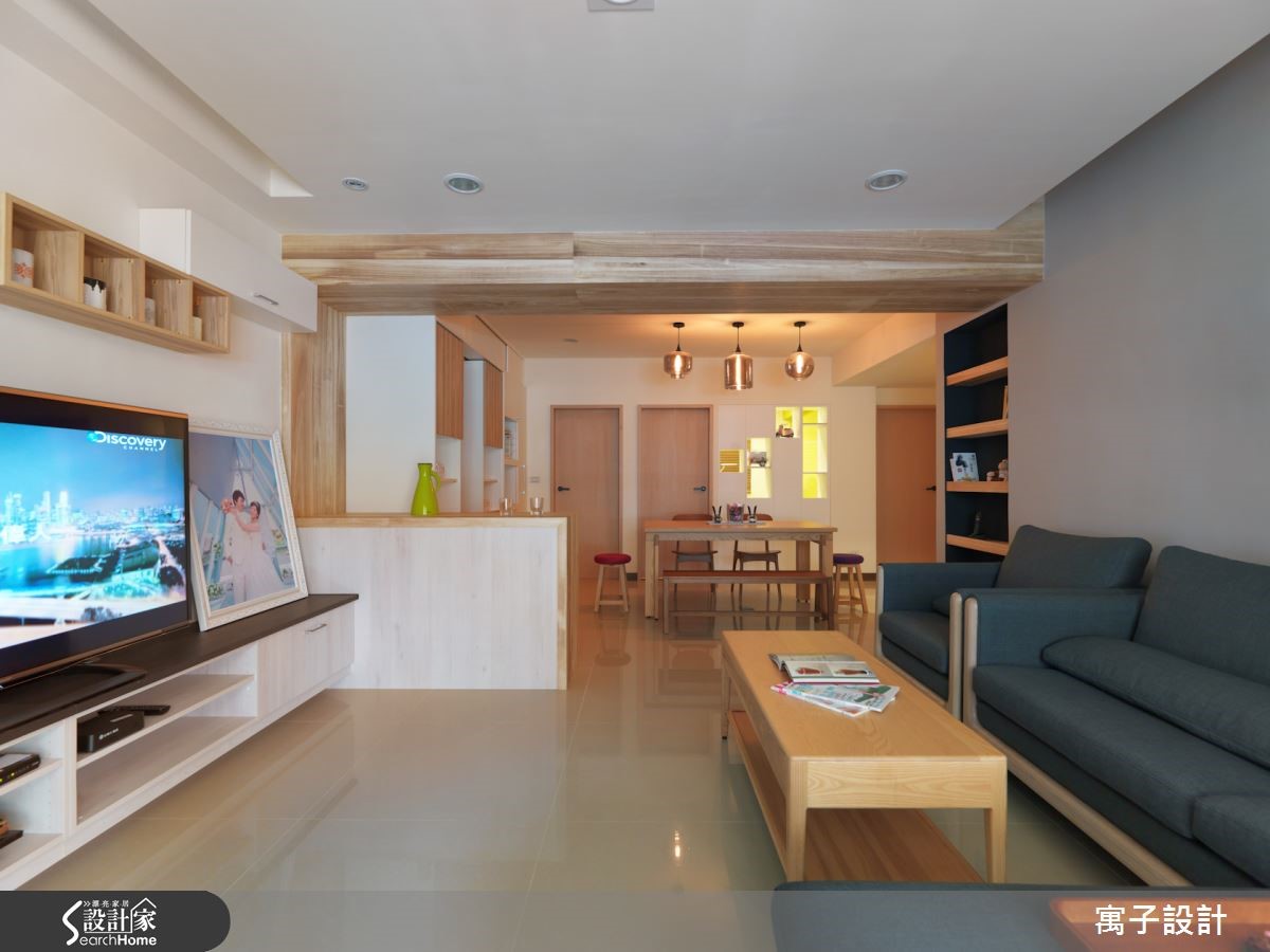 轻浅木质和缤纷色彩，打造清新疗愈宅