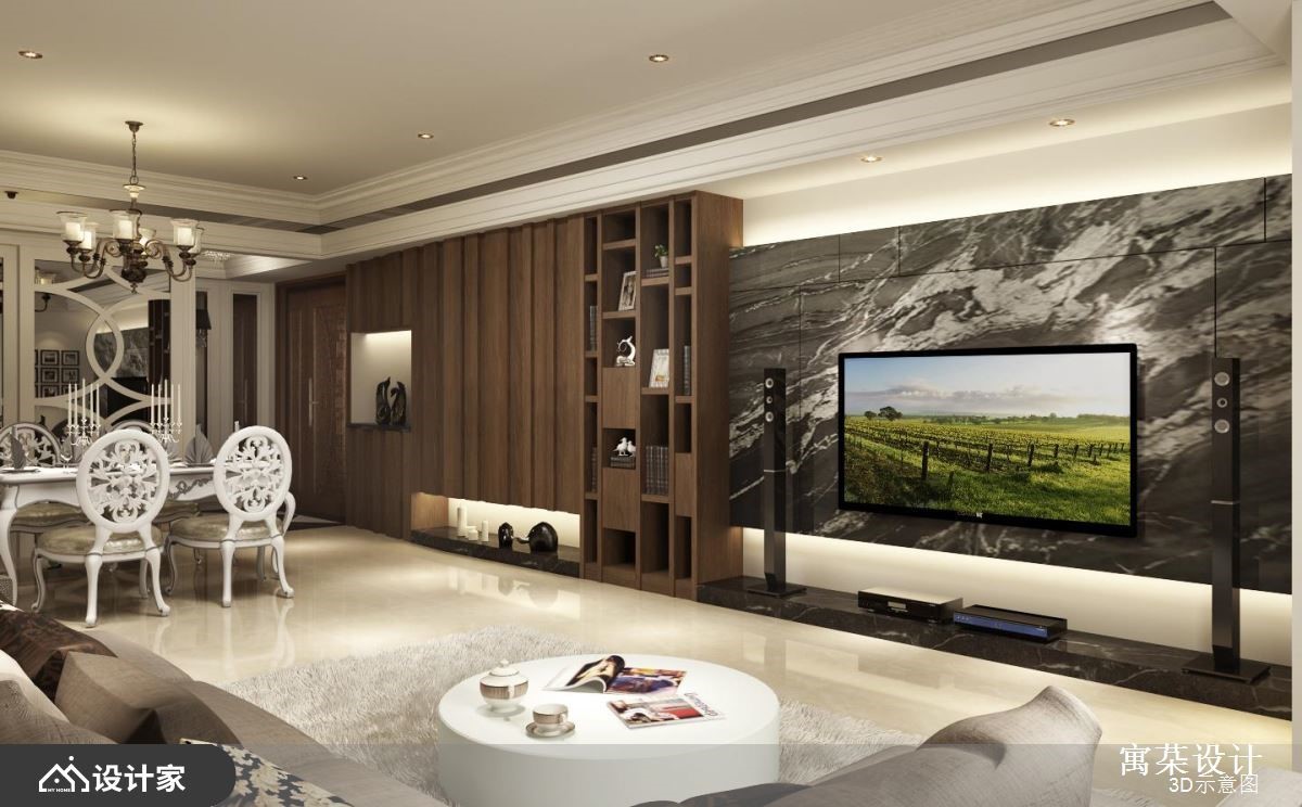 利用色彩与建材，打造132平米的贵族华宅