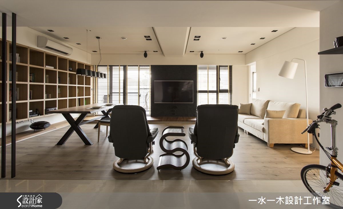 巧妙变更电视位置，创造开放格局空间感