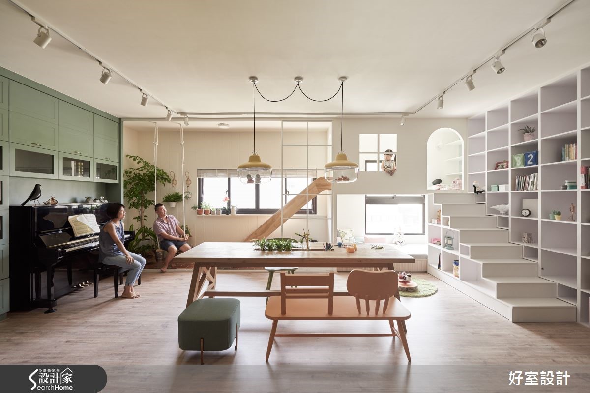 我家就是亲子游乐园！在家嬉游滑梯及秋千