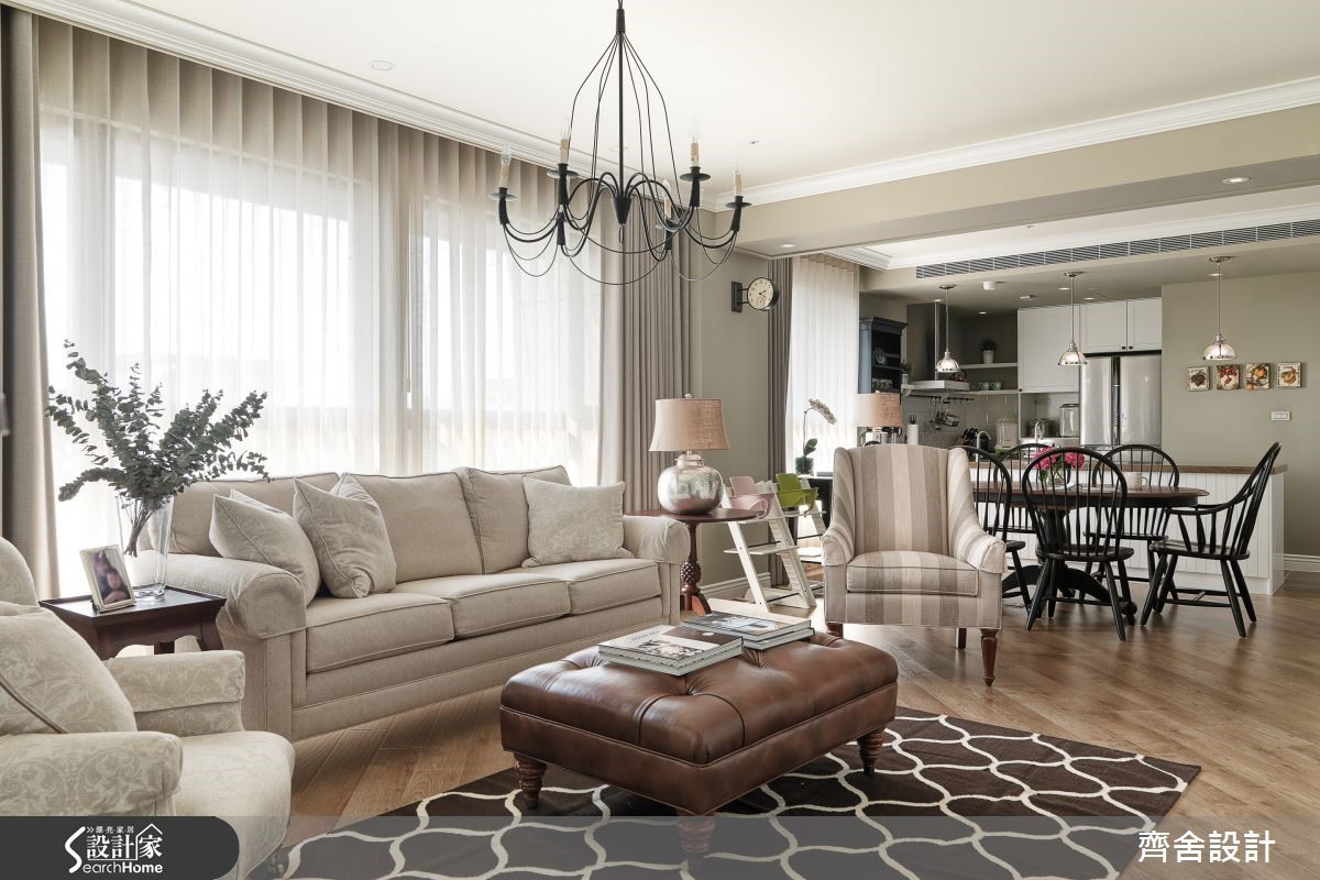 将空间和阳光串流，打造温馨美式宅