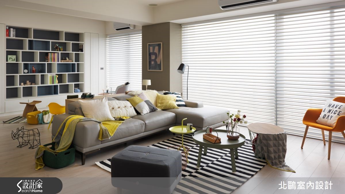 公共区全然开放，营造亲子共乐的北欧宅