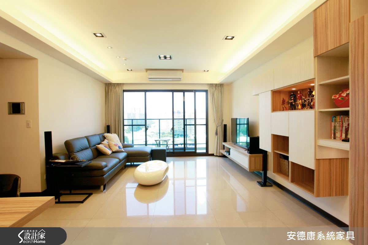 清新简约4口之家，用系统柜创造实用机能