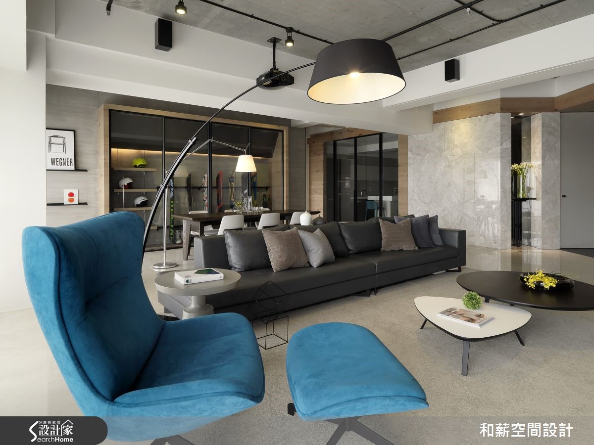 融入几何造型与滑雪用品，打造单身个性宅