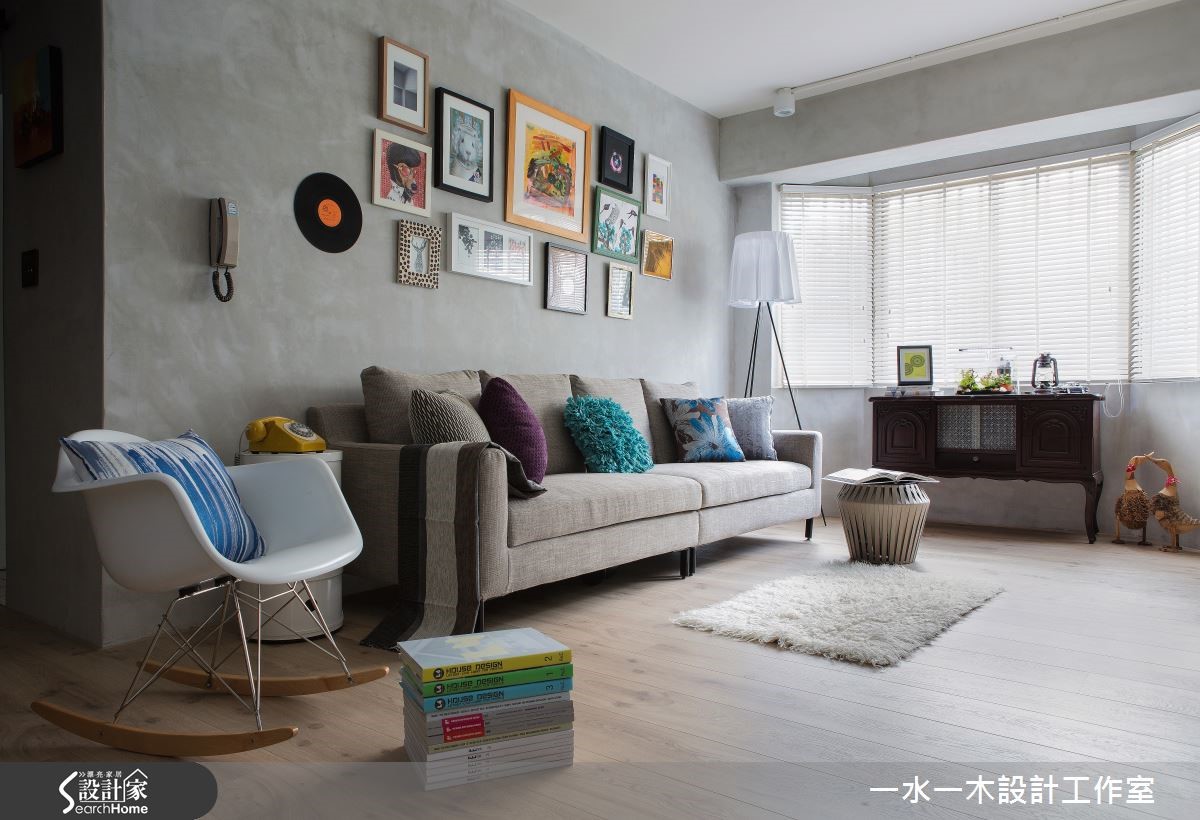 缤纷画作和家具点缀，高冷工业宅更有腔调