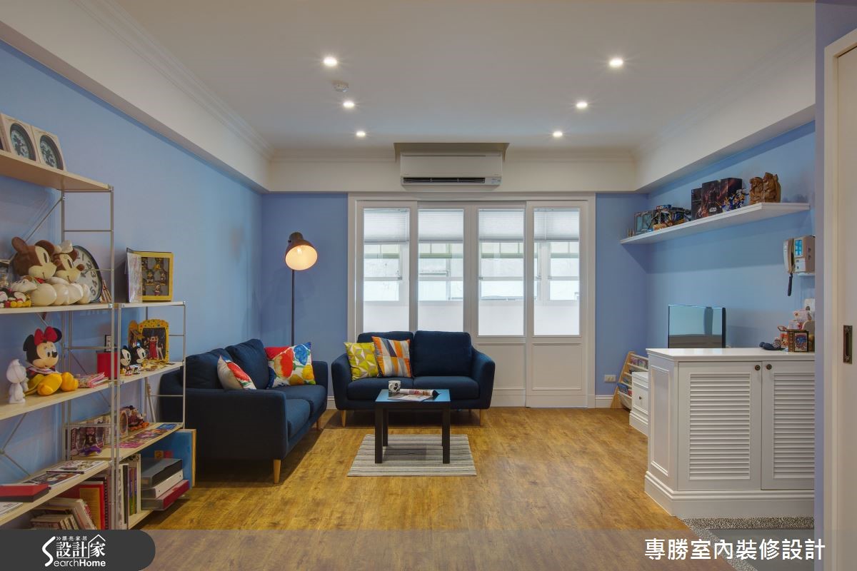 注入清新蓝调，阴暗老屋换上乡村风面貌