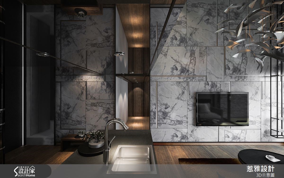 与大宅气势轩轾难分的66平混搭风跃层