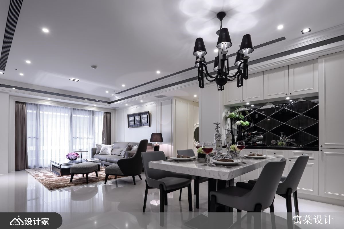 黑白才是经典，打造99平时尚小豪宅