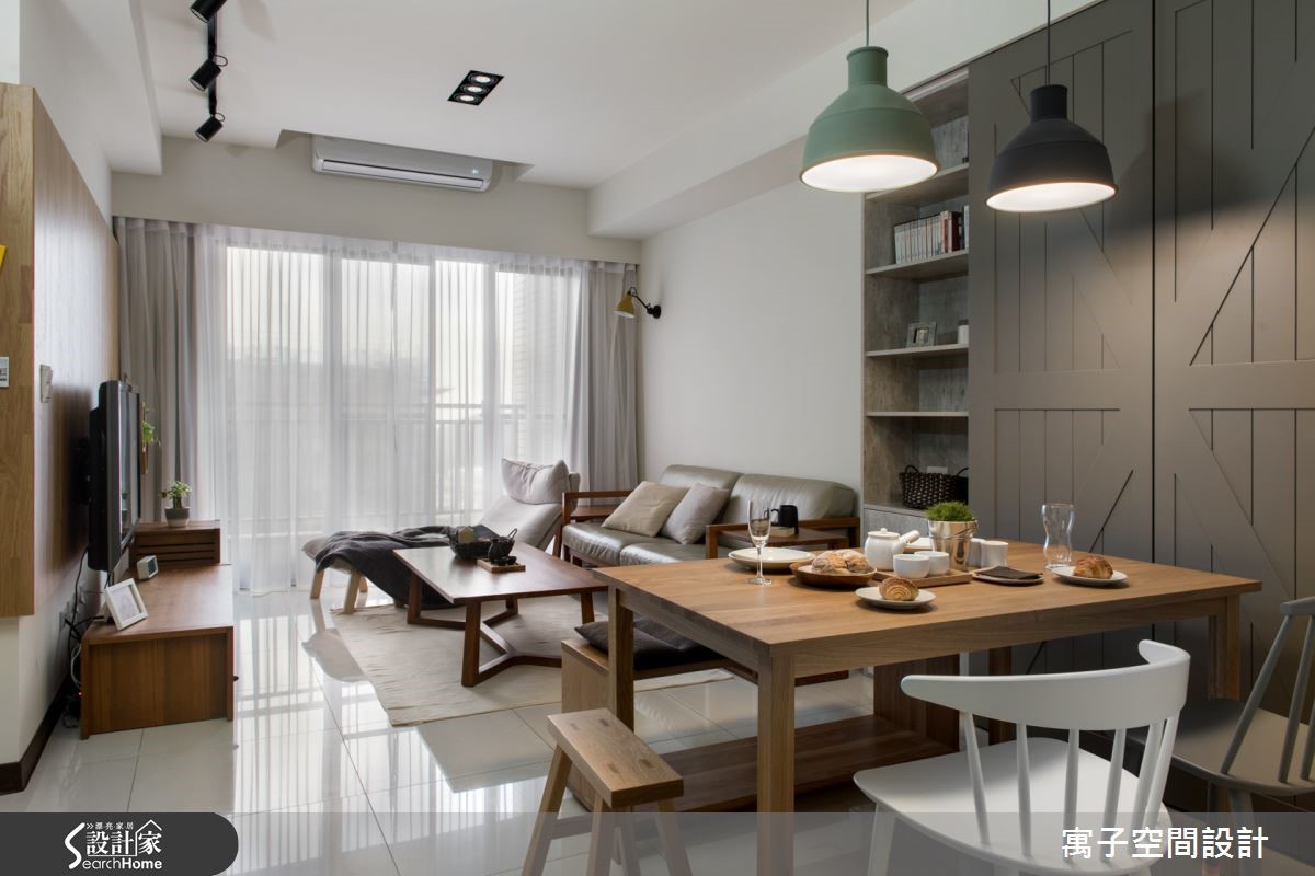 谷仓门引领空间主视觉，造北欧工业宅