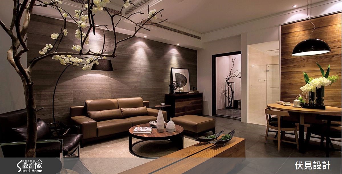 利用绿植、明镜元素，化身现代东方宅