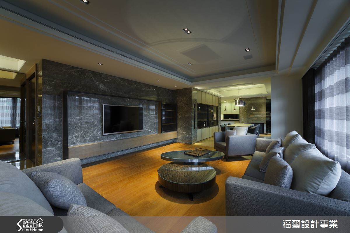 利用大理石沉稳魅力，大户型更显雍容大器