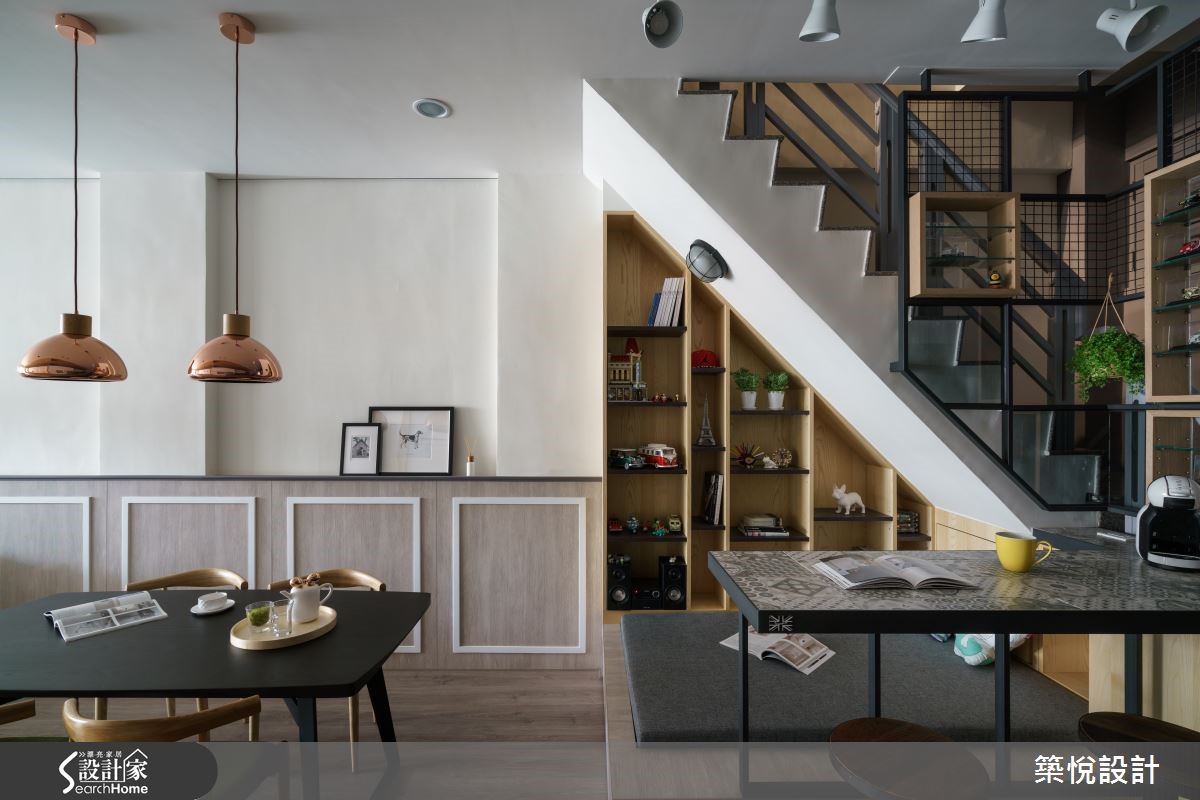 楼梯下竟然可以这样用！66平Loft亲子宅