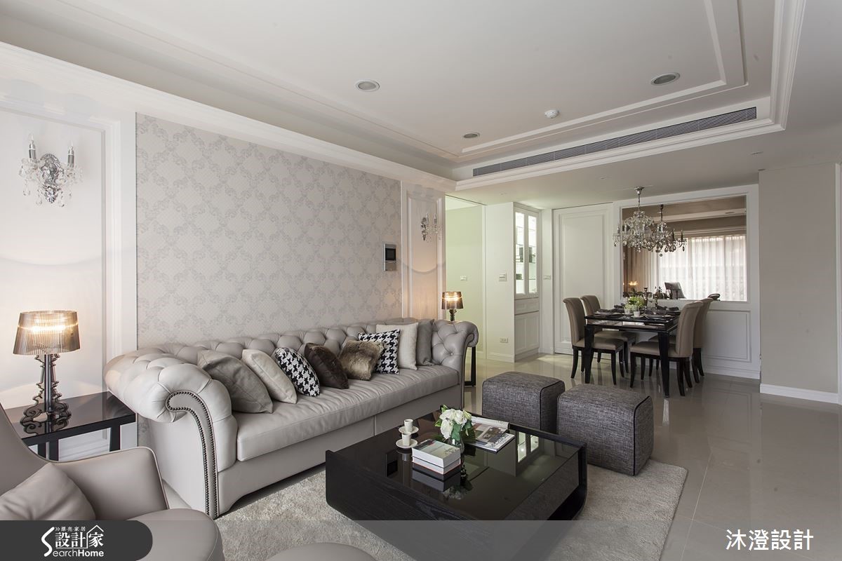 融合古典图腾及壁灯，居宅蜕变优雅轻奢屋