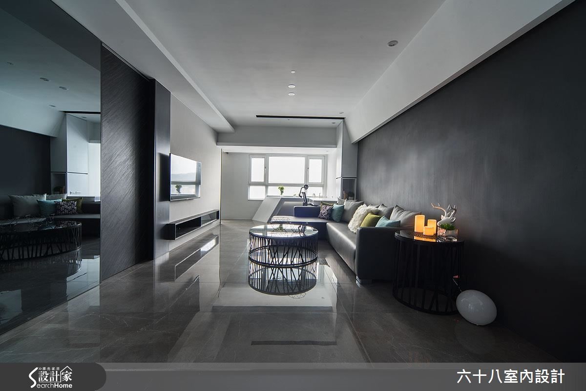 黑白简约造高冷，用窗景框起蓝天绿意