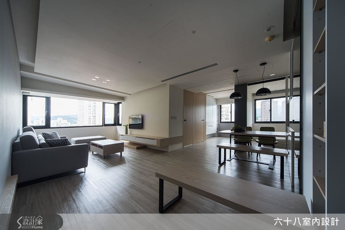 開闊格局和大量採光，开敞动线扩容术