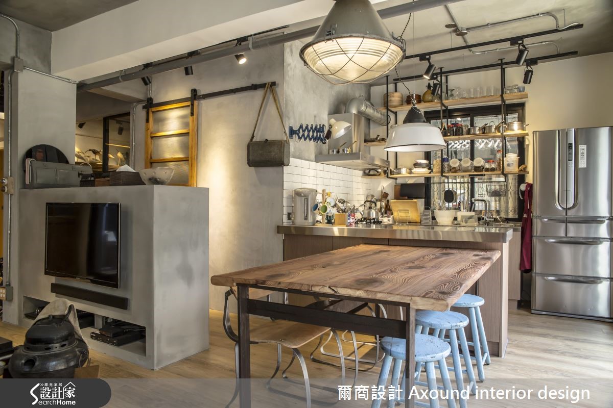 翻转四十年老屋格局，住进清新工业小户型