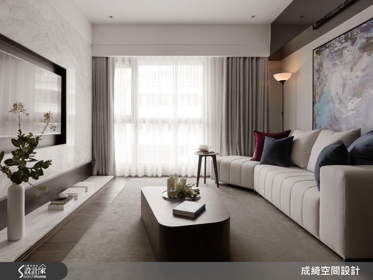 大理石搭配细致黄铜，造轻奢人文宅