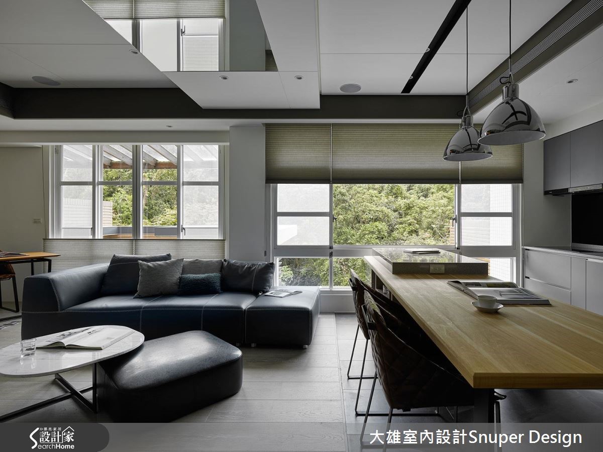 简约材质与大面窗，与美好共融的单身公寓