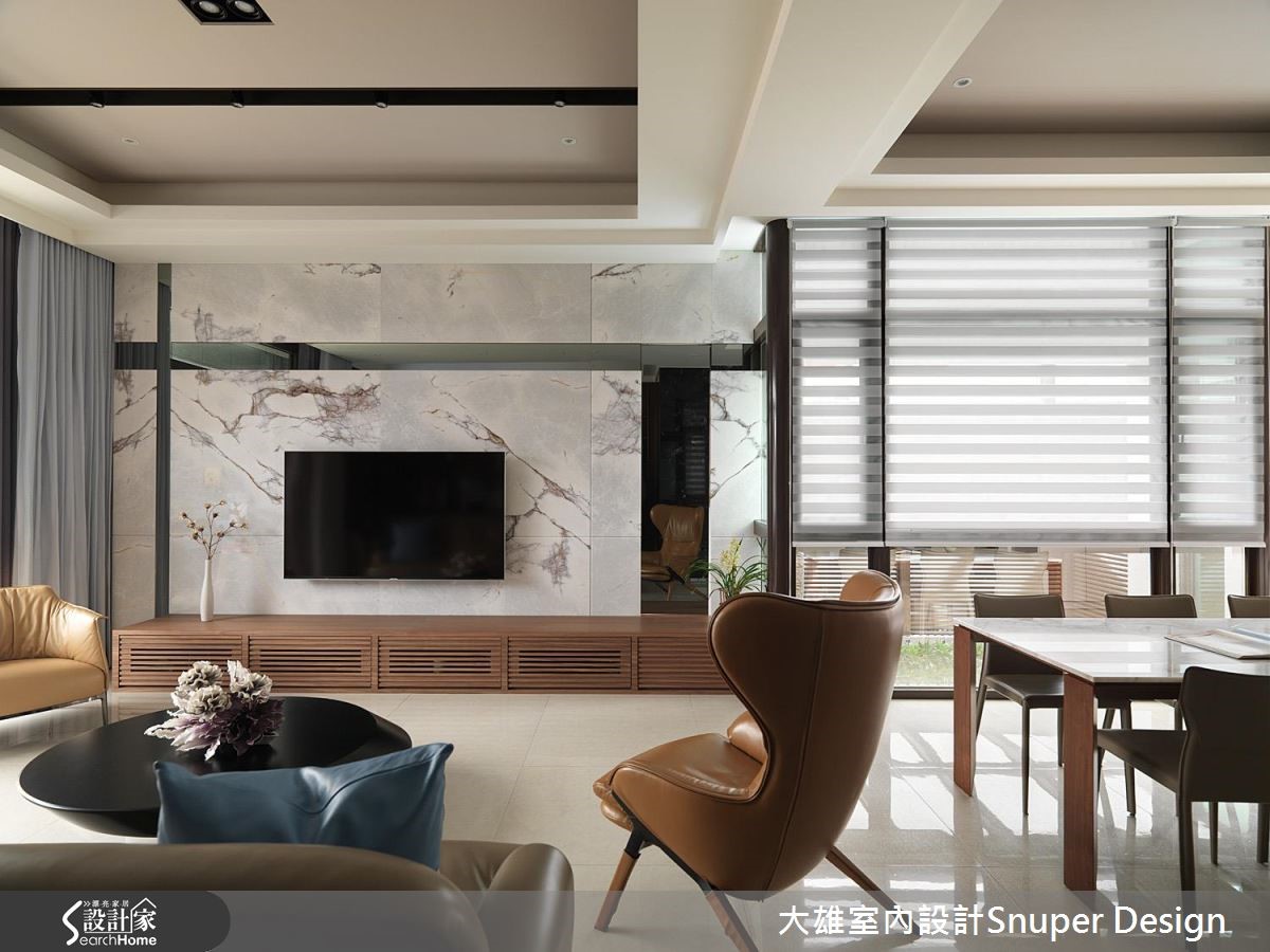 以清透介质，打造出四代同堂的独栋别墅