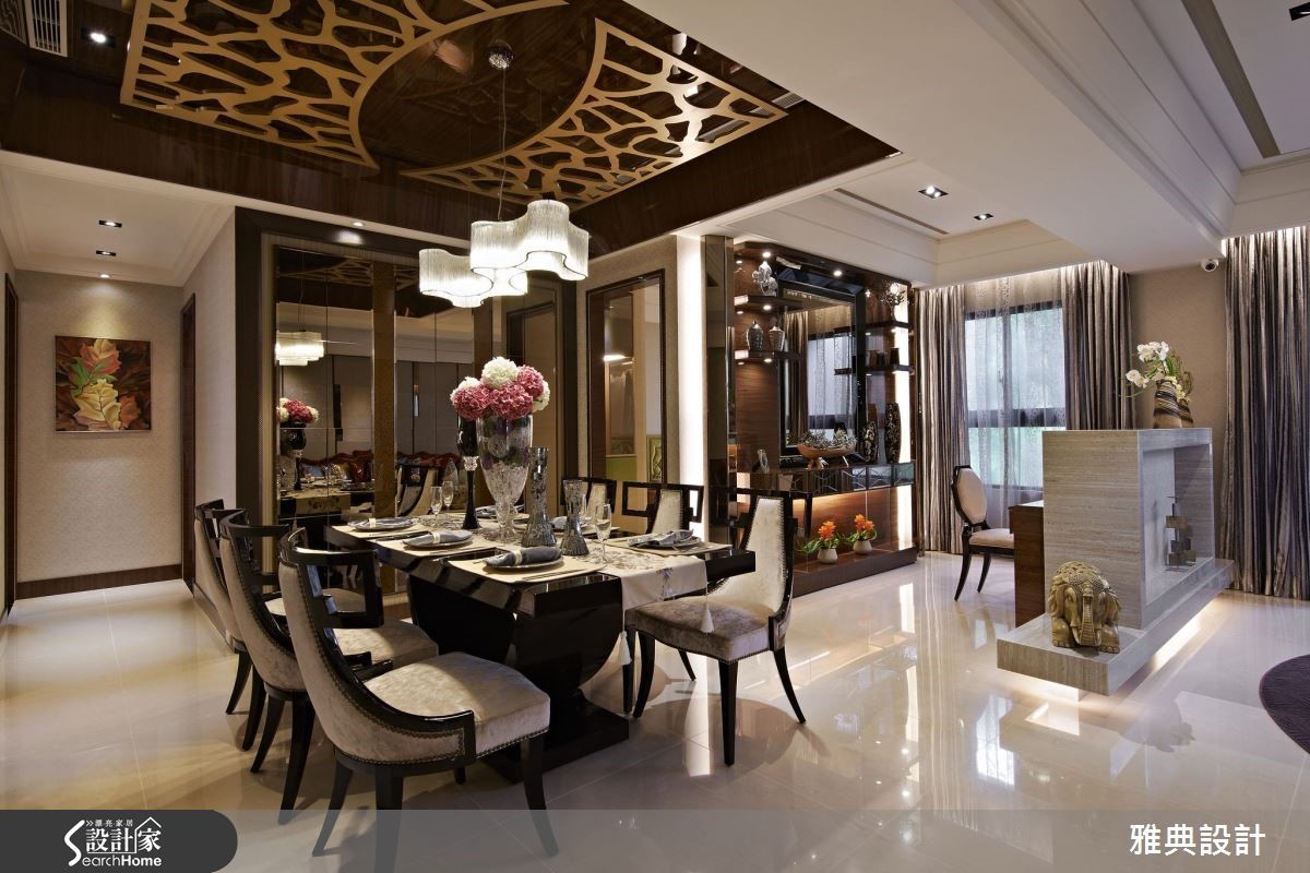 顺着开放动线格局，走进轻奢时尚宅