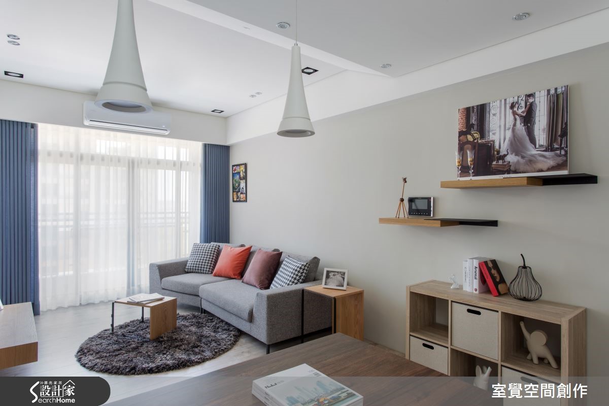 渐层天花展现开阔挑高，文青也爱的自然宅