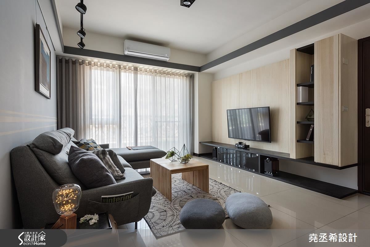 墙面染上缤纷色，93平现代宅注入活力