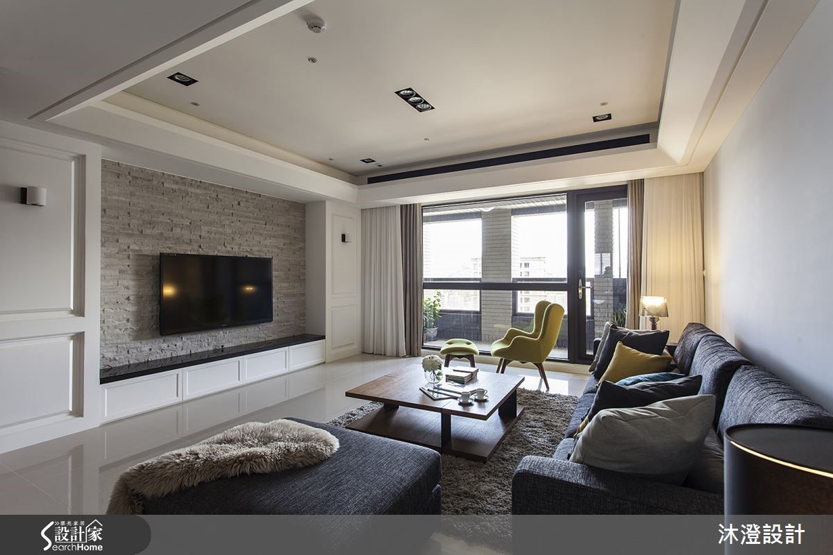 简约美式妆点色彩家具，注入无压生活感