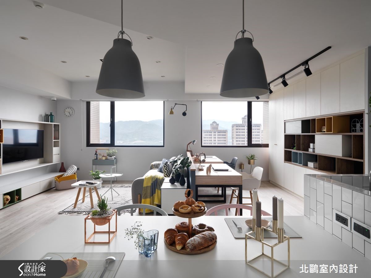 全室开放并搭粉嫩家具，萌发北欧少女心