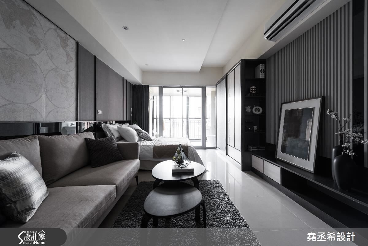 经典黑白简约，33平小户型造高冷范