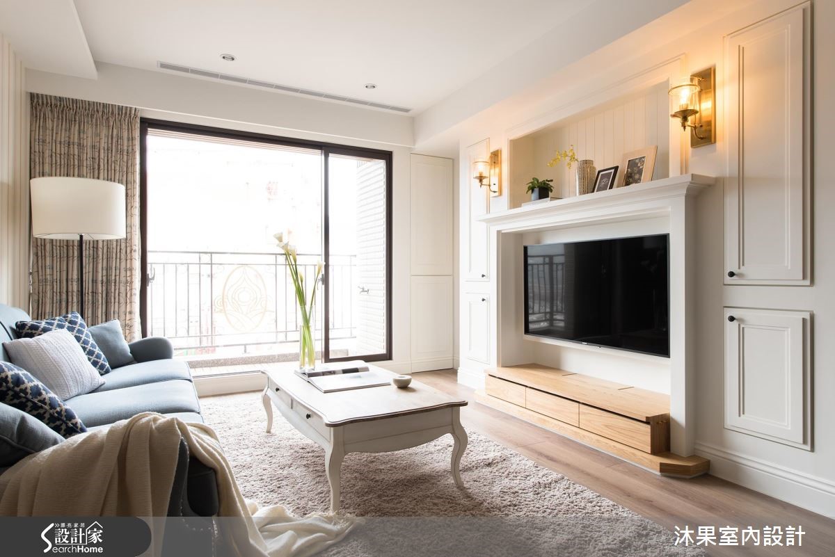 壁炉、线板、格窗勾勒，打造清新美式宅