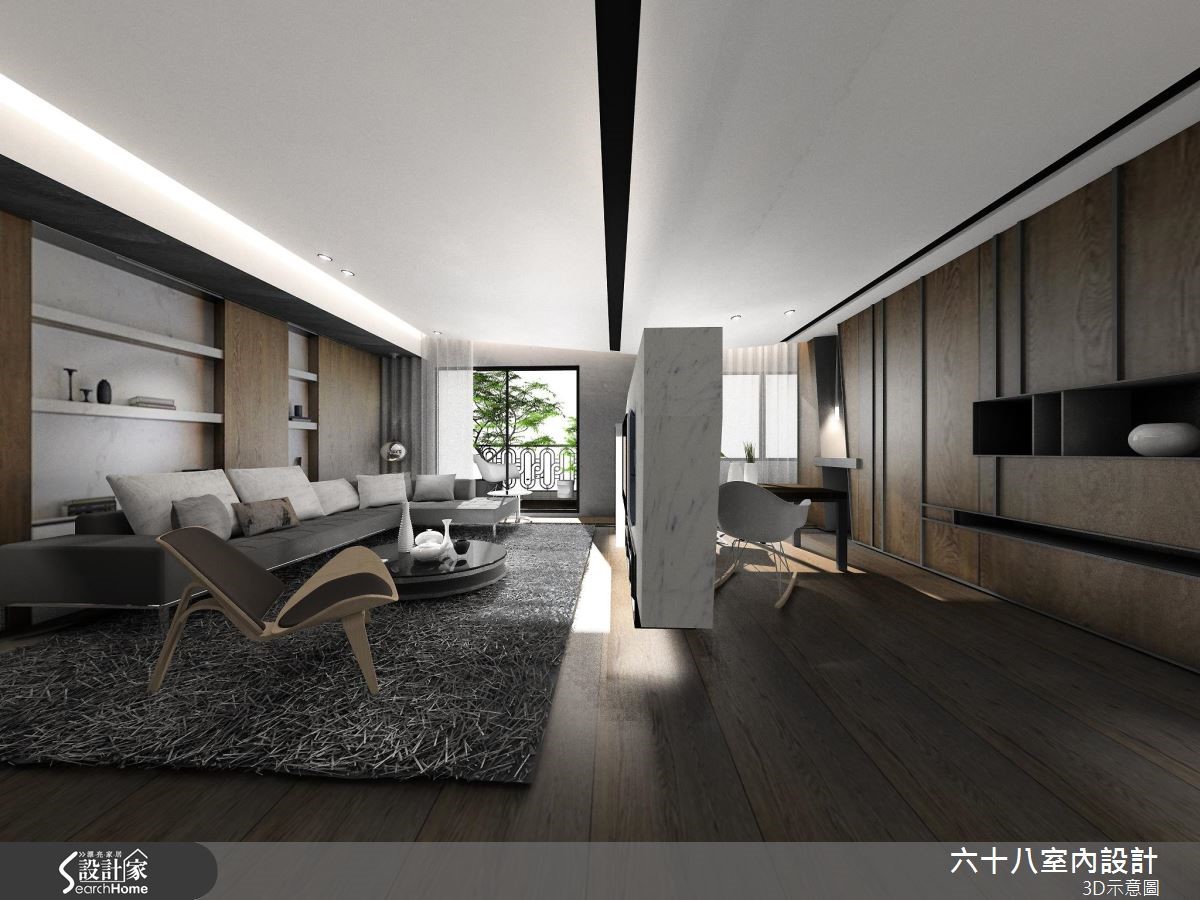 黑、灰、白融合的简约美，造日式时尚宅