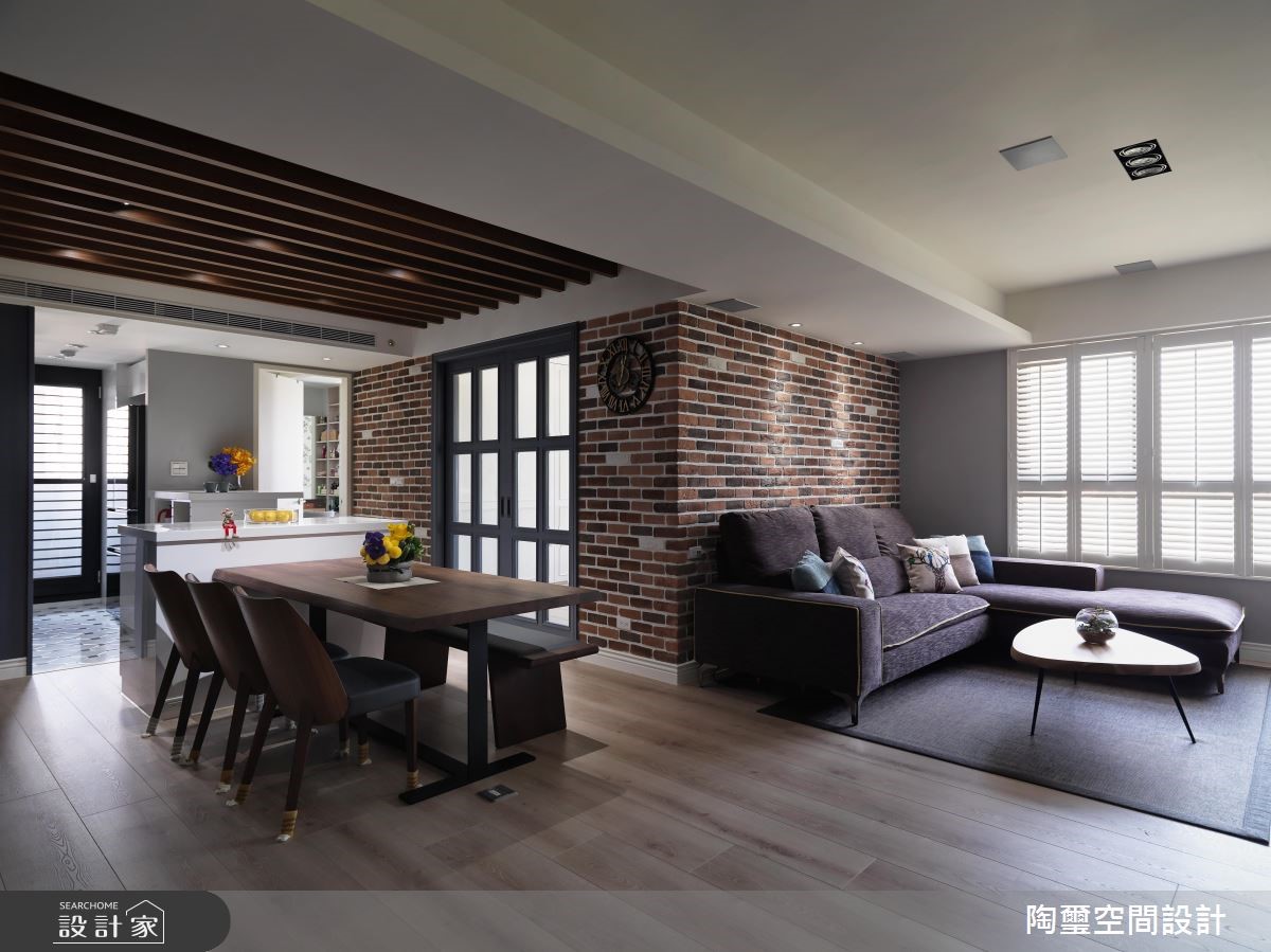 好采光与好格局，住进红砖墙美式风公寓