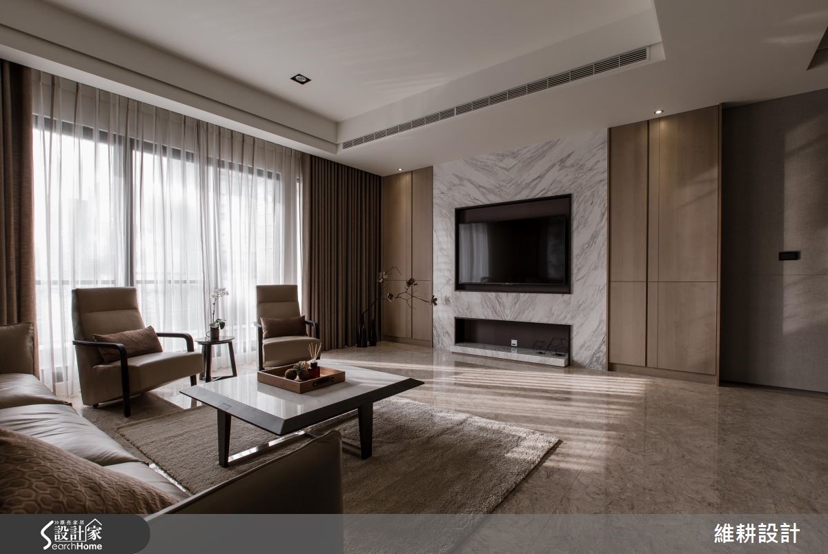 材质为主角，打造高品味的现代大宅