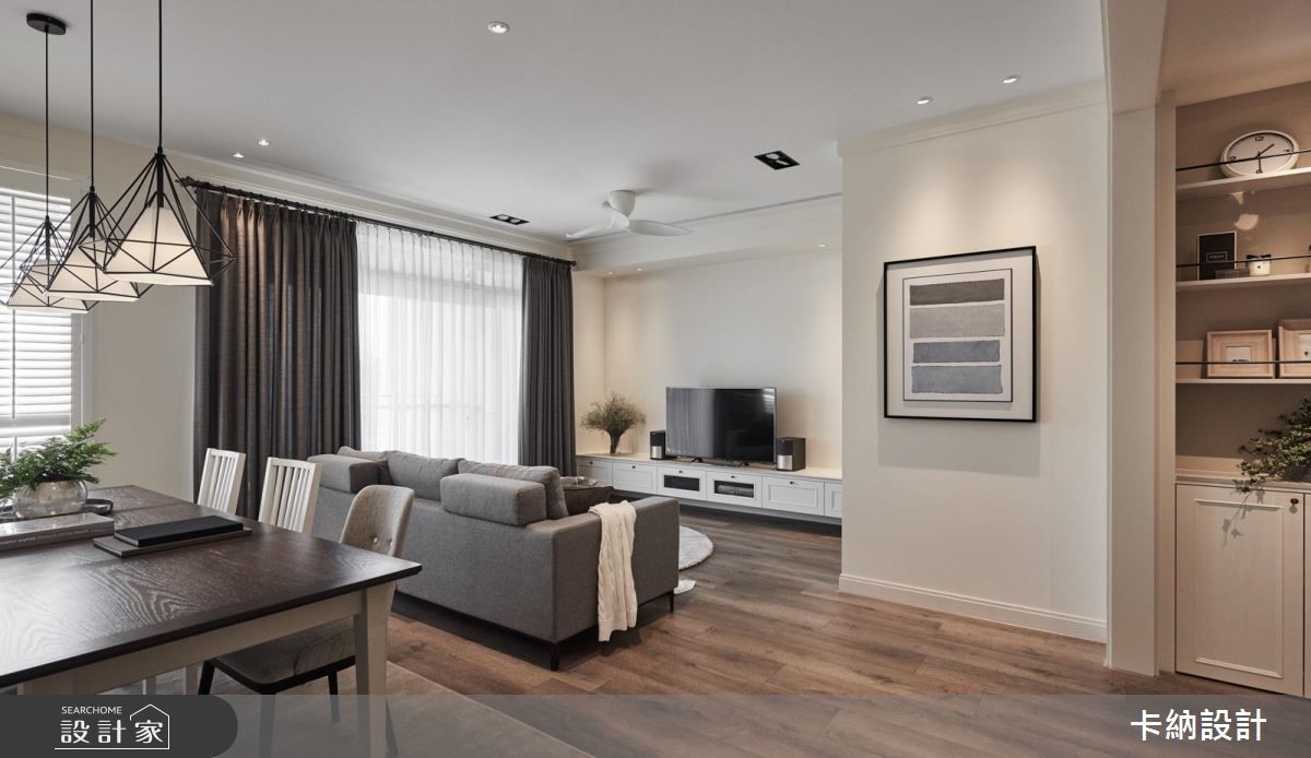 纳入黑白腔调，二手房变身清爽美式宅