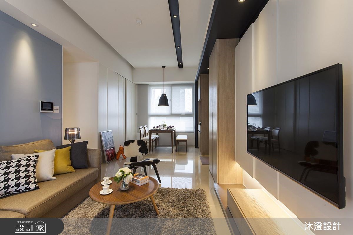 添轻盈色调及收纳，机能美感兼具的单身宅