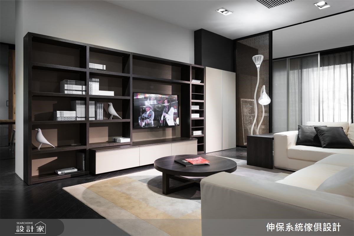 井然有序的机能美，造现代风系统柜商空