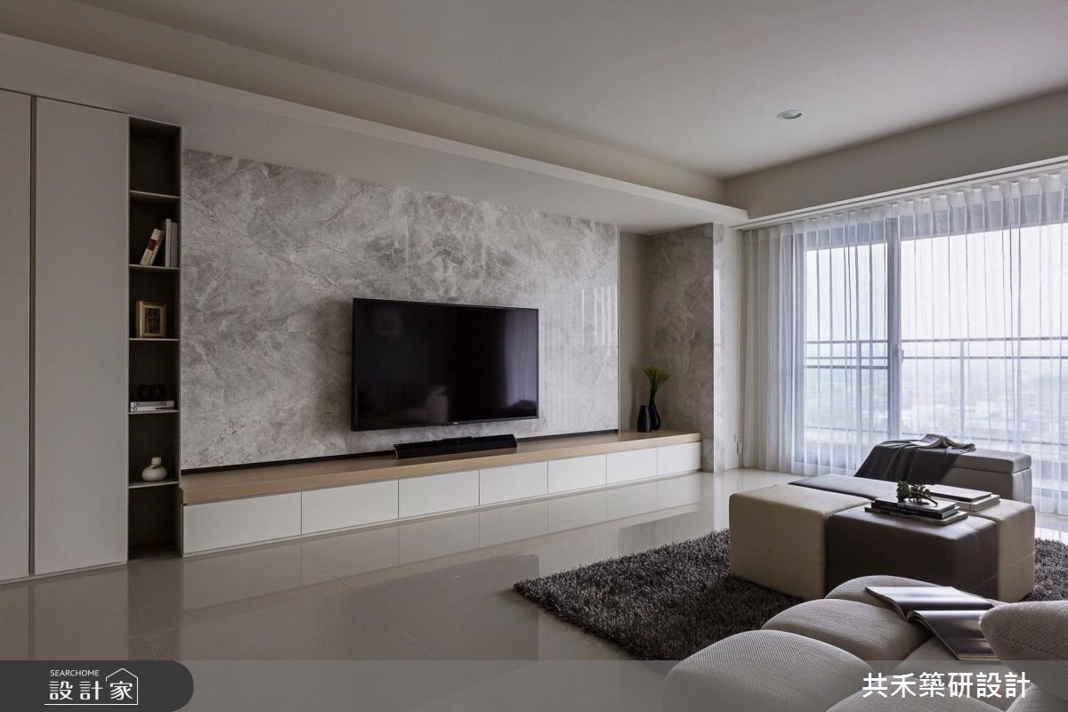 淨白石材襯托大器范，打造海外生活感