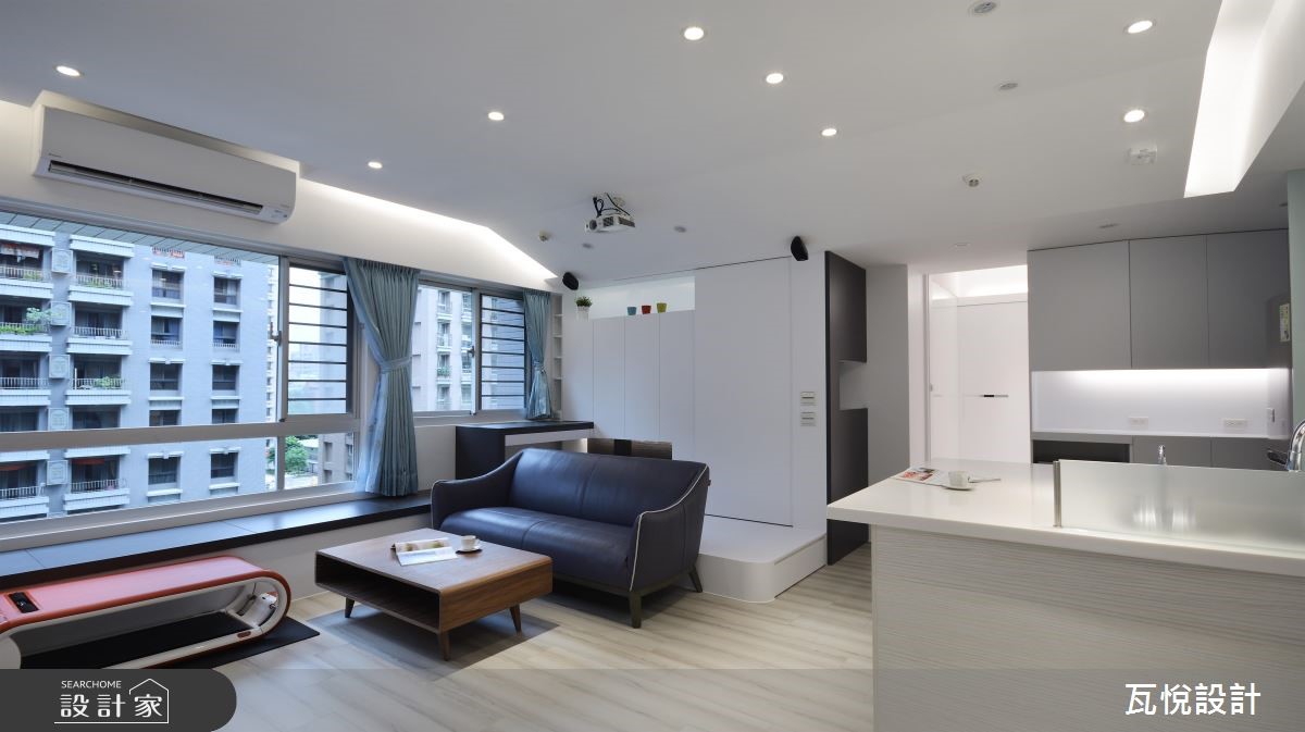 开放格局及隐藏收纳，59平也有两居室