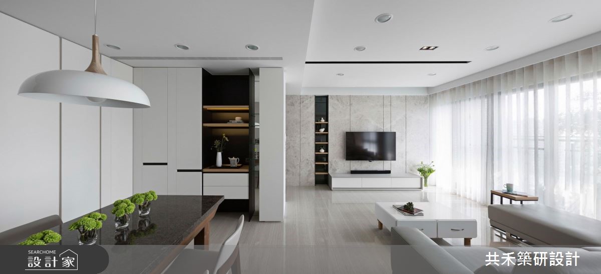 鋪陳淨白大理石，勾勒轻透阳光宅