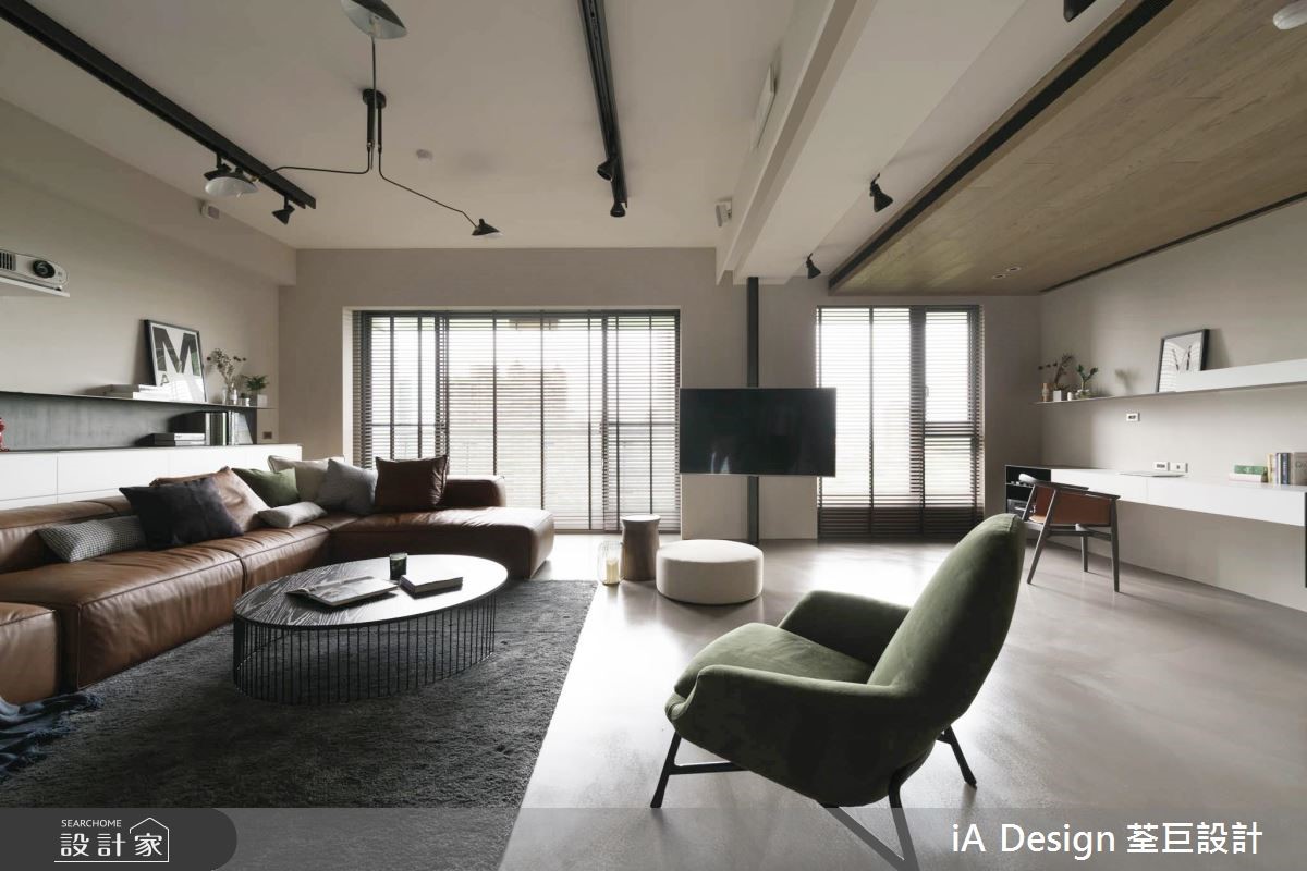 书房、客厅、餐厅的三角关係！开放自由的 Loft 风视野