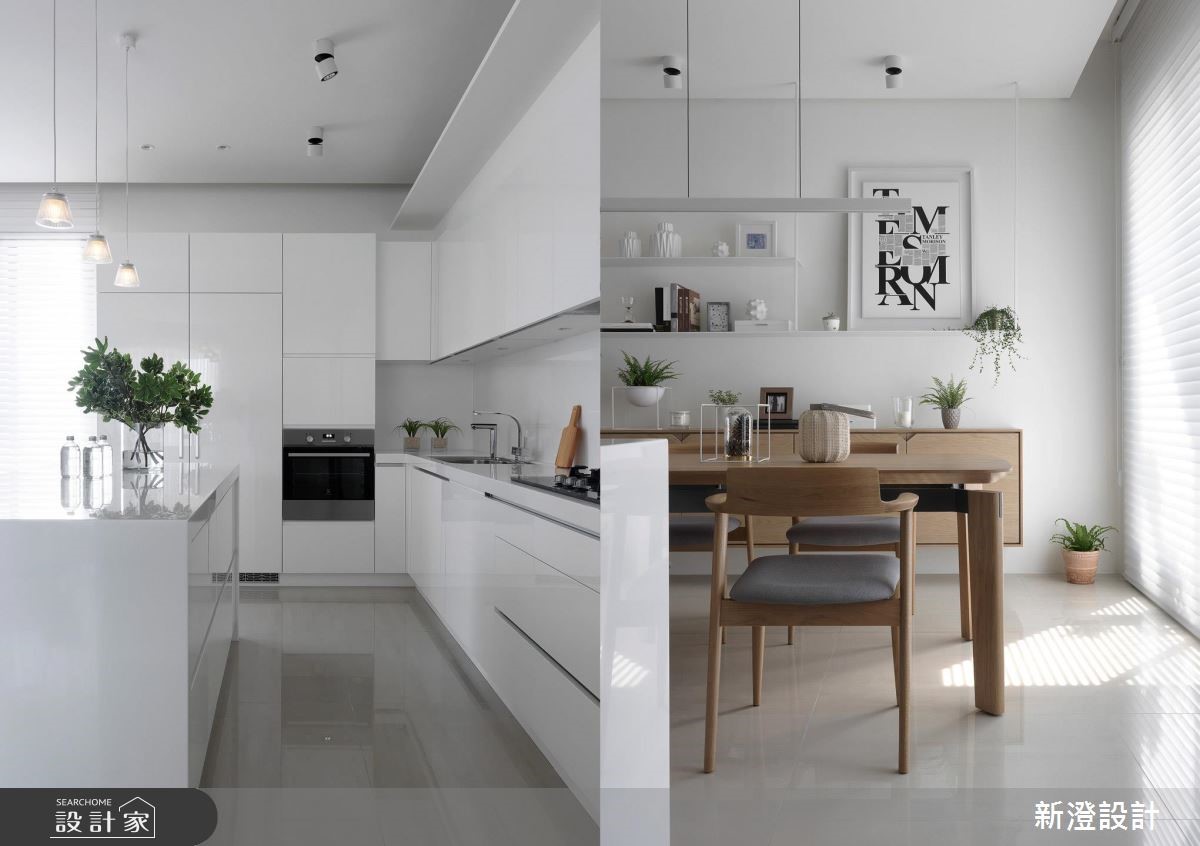 纯白系主义！清新感满分的 155平米简约风居所