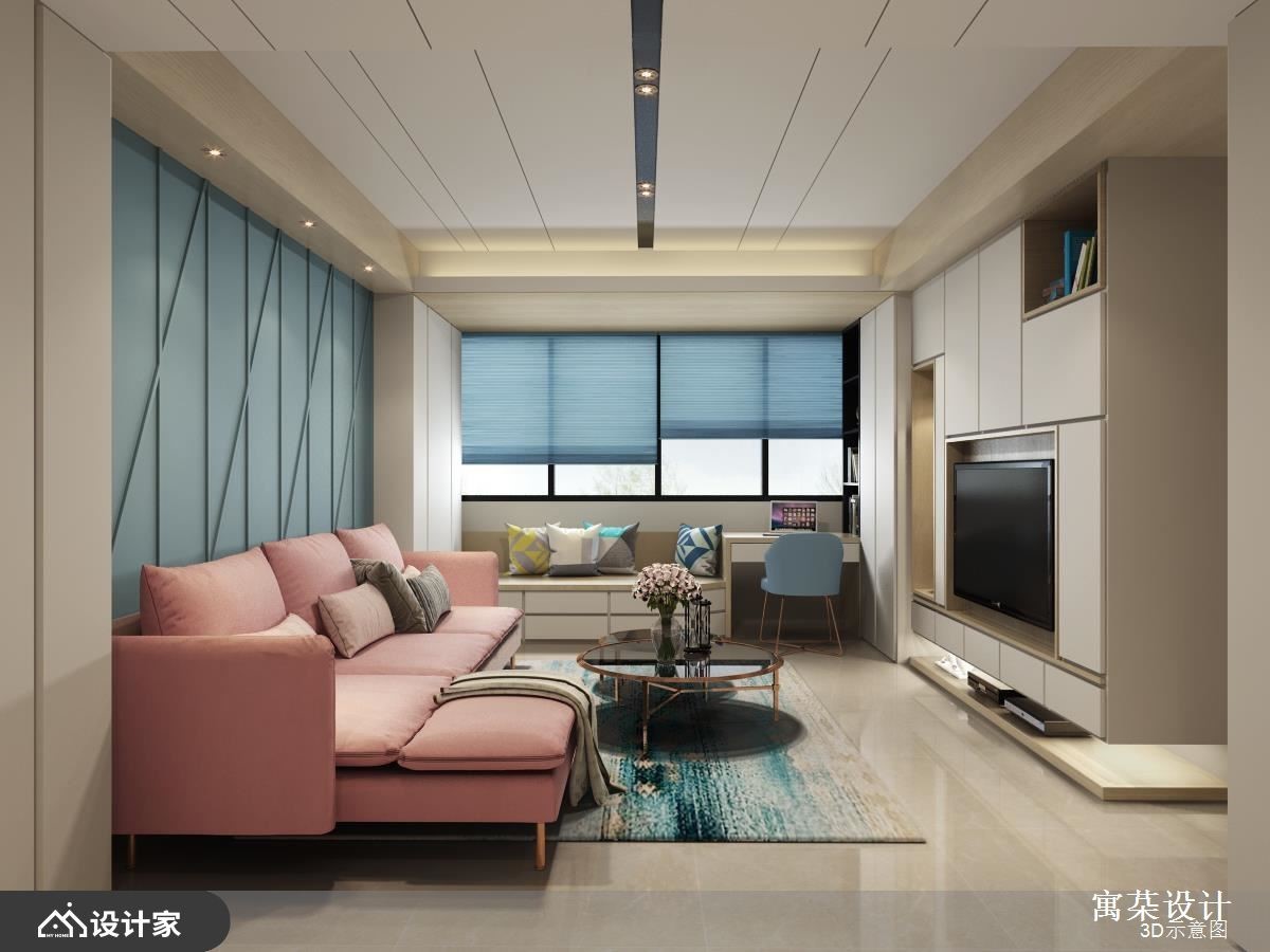 良好动线、强大收纳！甜而不腻的马卡龙系新婚房