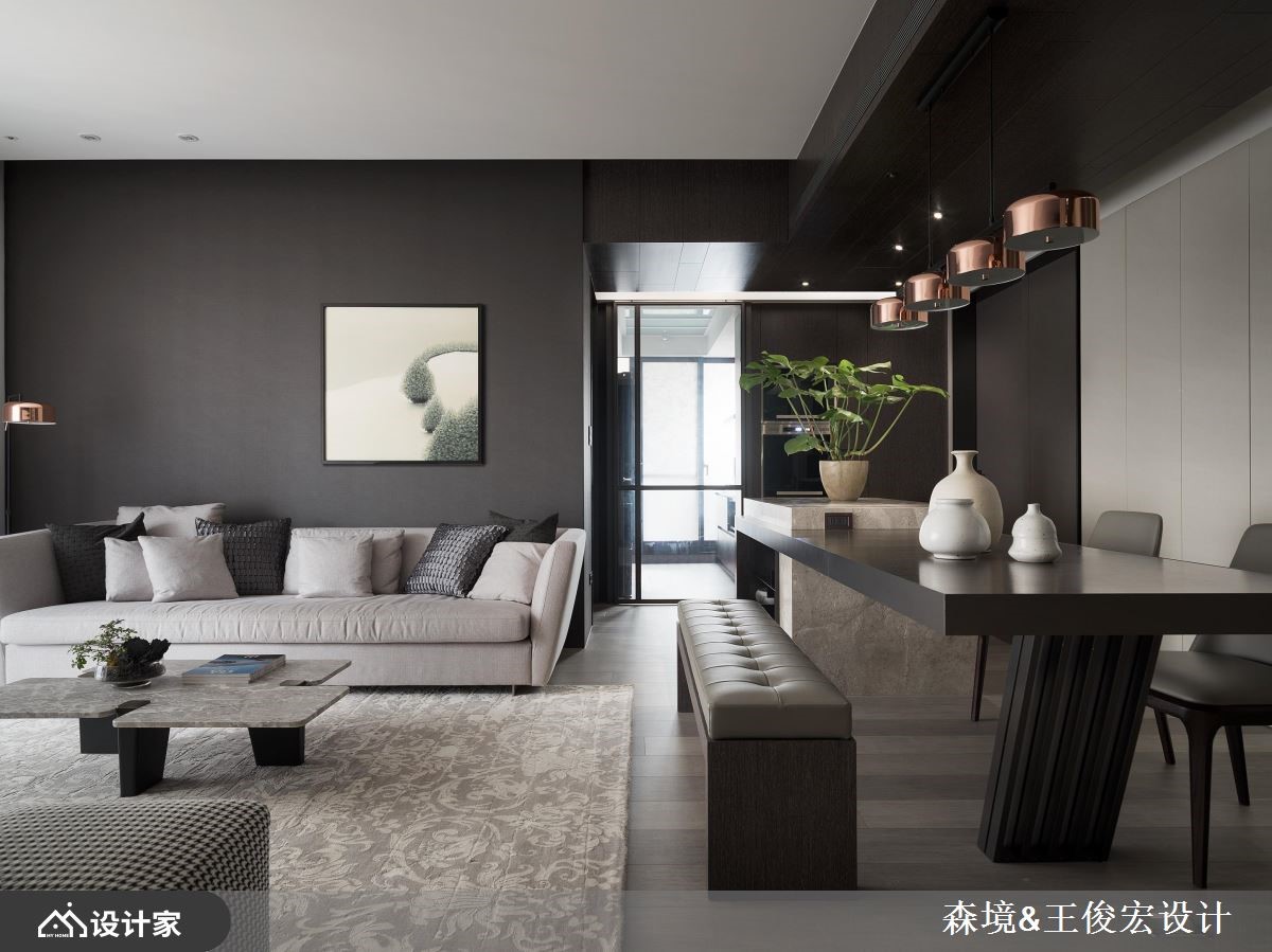 朴质现代宅 3 房变 2 房！感情加温，坪效倍增！