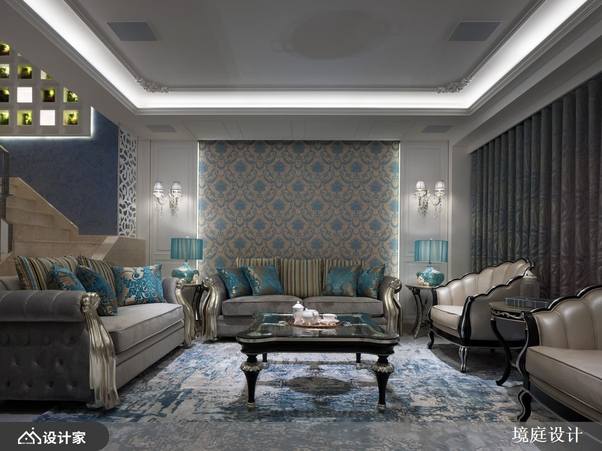 轻贵族的生活型态！奢华宫廷风格打造跃层住宅