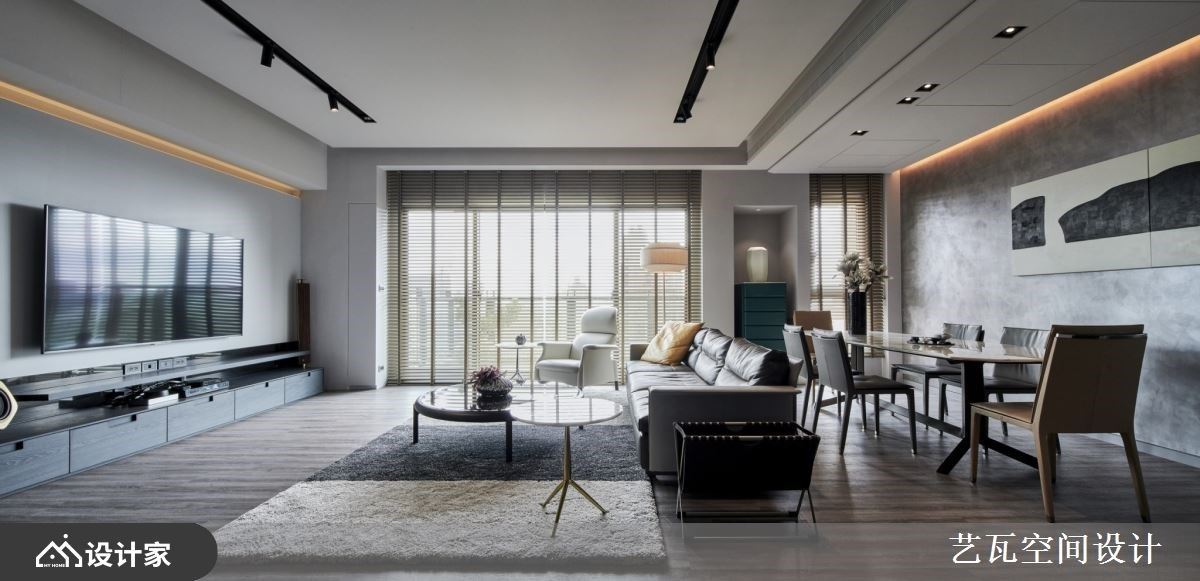 开放公领域 X 大型中岛美厨 创造一家四口现代时尚宅