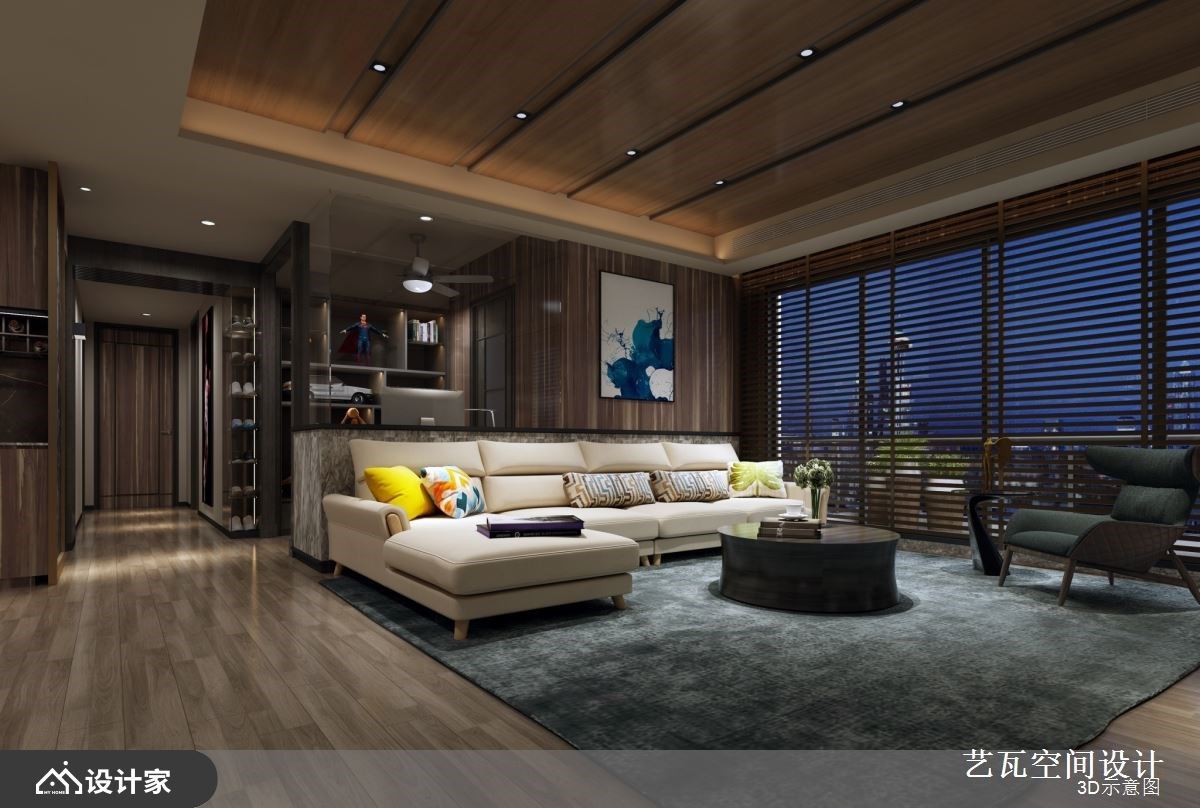 优雅从中岛厨房和霸气客厅开始！我们与现代风大宅的生活故事